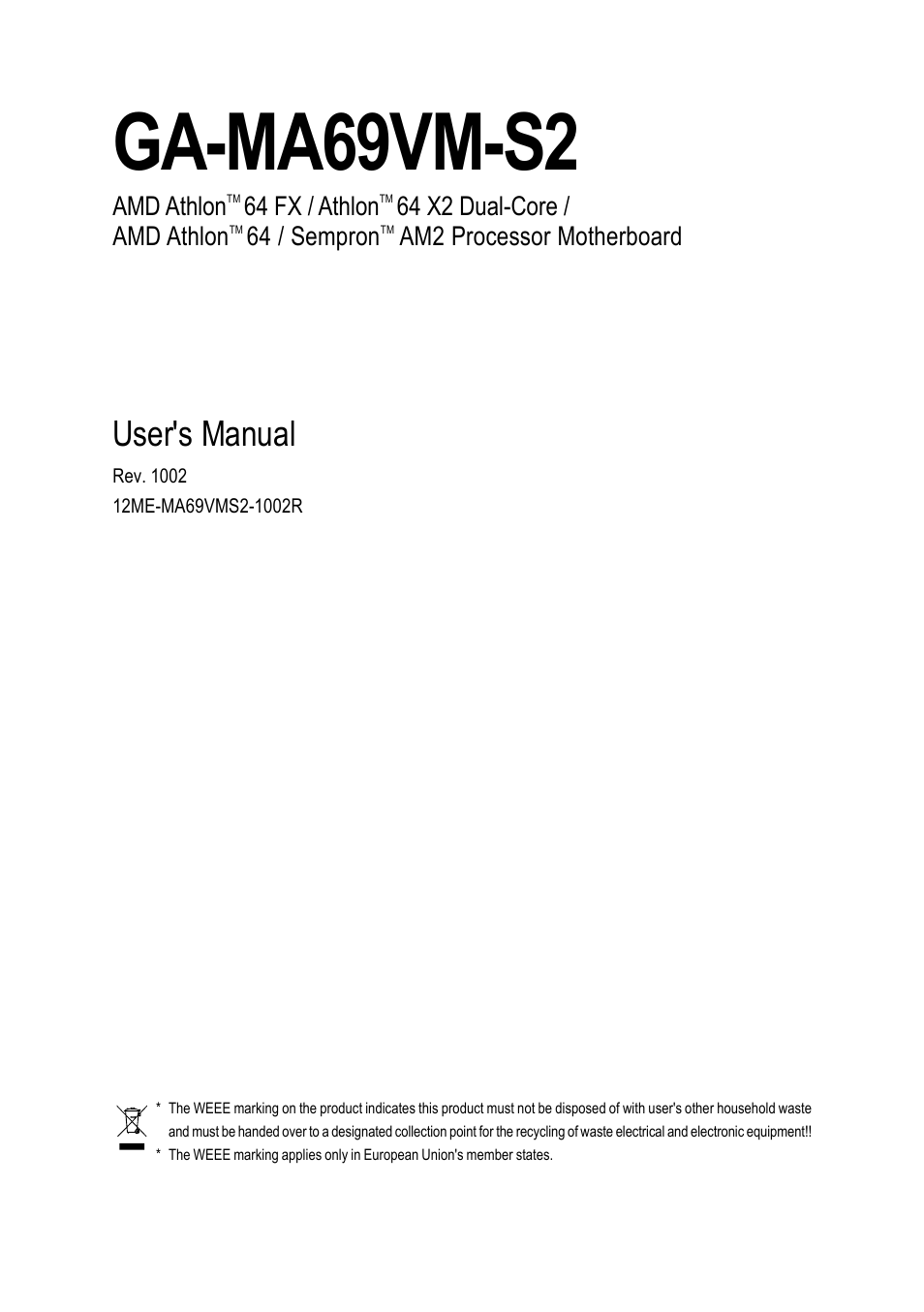 AMD GA-MA69VM-S2 User Manual | 88 pages