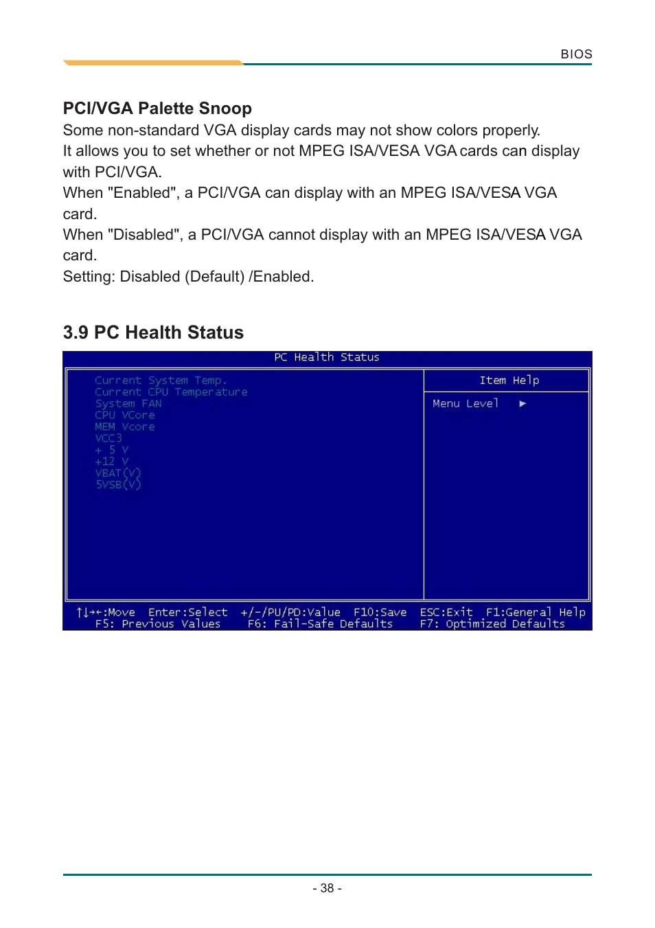 Т³гж 42, 9 pc health status, 10 load optimized defaults | 11 set password | AMD SBX-5363 User Manual | Page 42 / 55