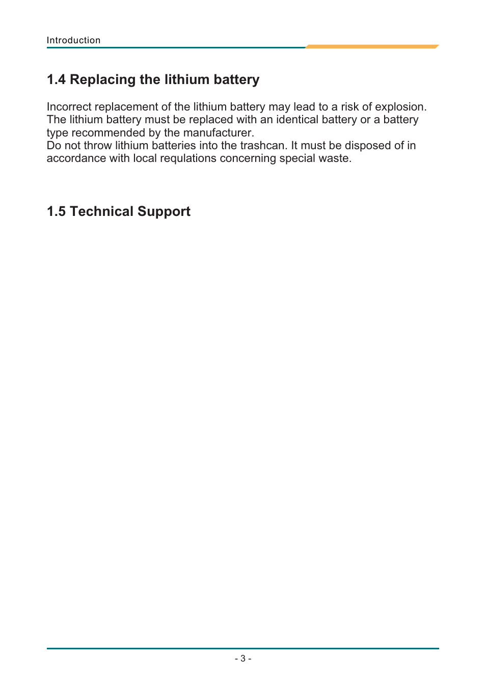 Т³гж 7, 1 copyright notice, 2 about this user's manual | 3 warning, 4 replacing the lithium battery, 5 technical support | AMD SBX-5363 User Manual | Page 7 / 55