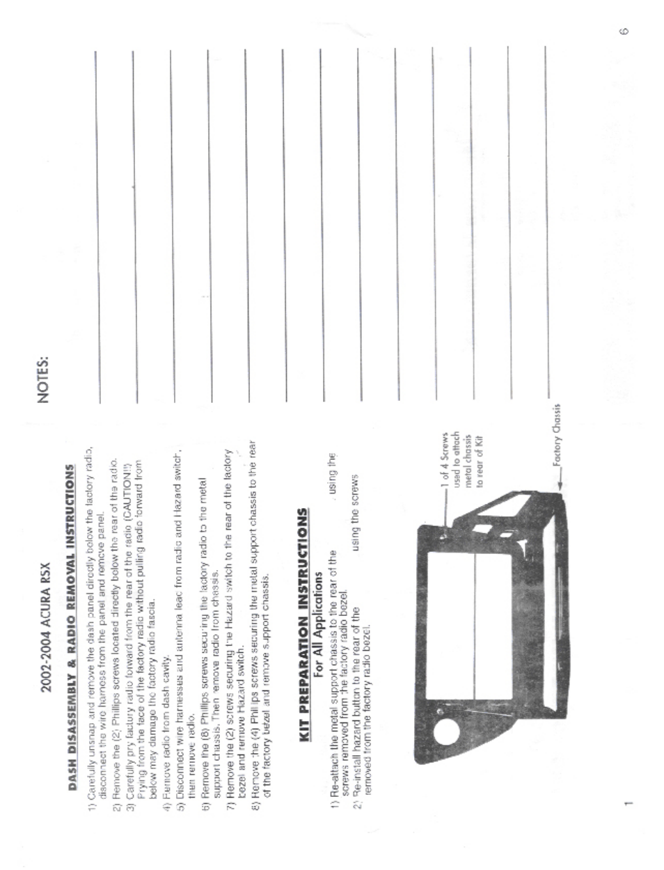 Kit preparation instructions | Kenwood CAW1130-06 User Manual | Page 2 / 4