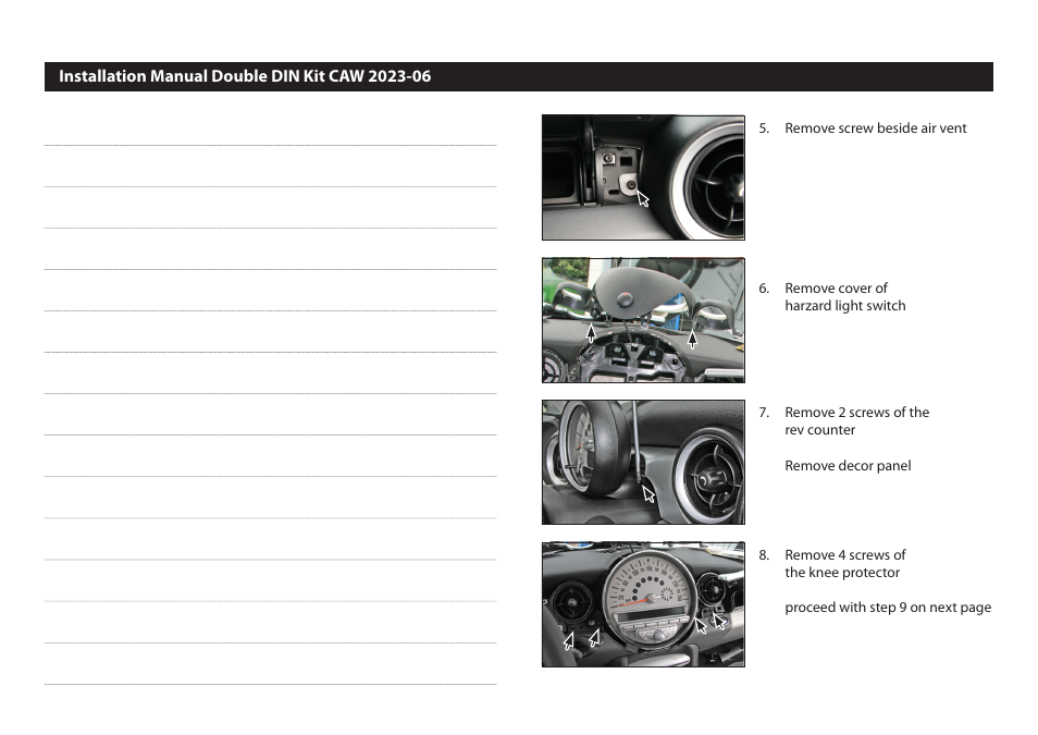 Kenwood CAW2023-06 User Manual | Page 3 / 4