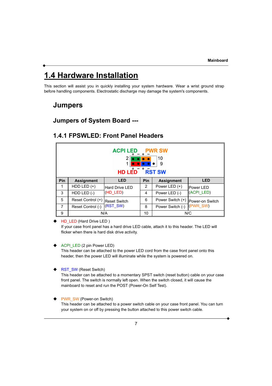 4 hardware installation, Jumpers | AMD K3780E User Manual | Page 11 / 43