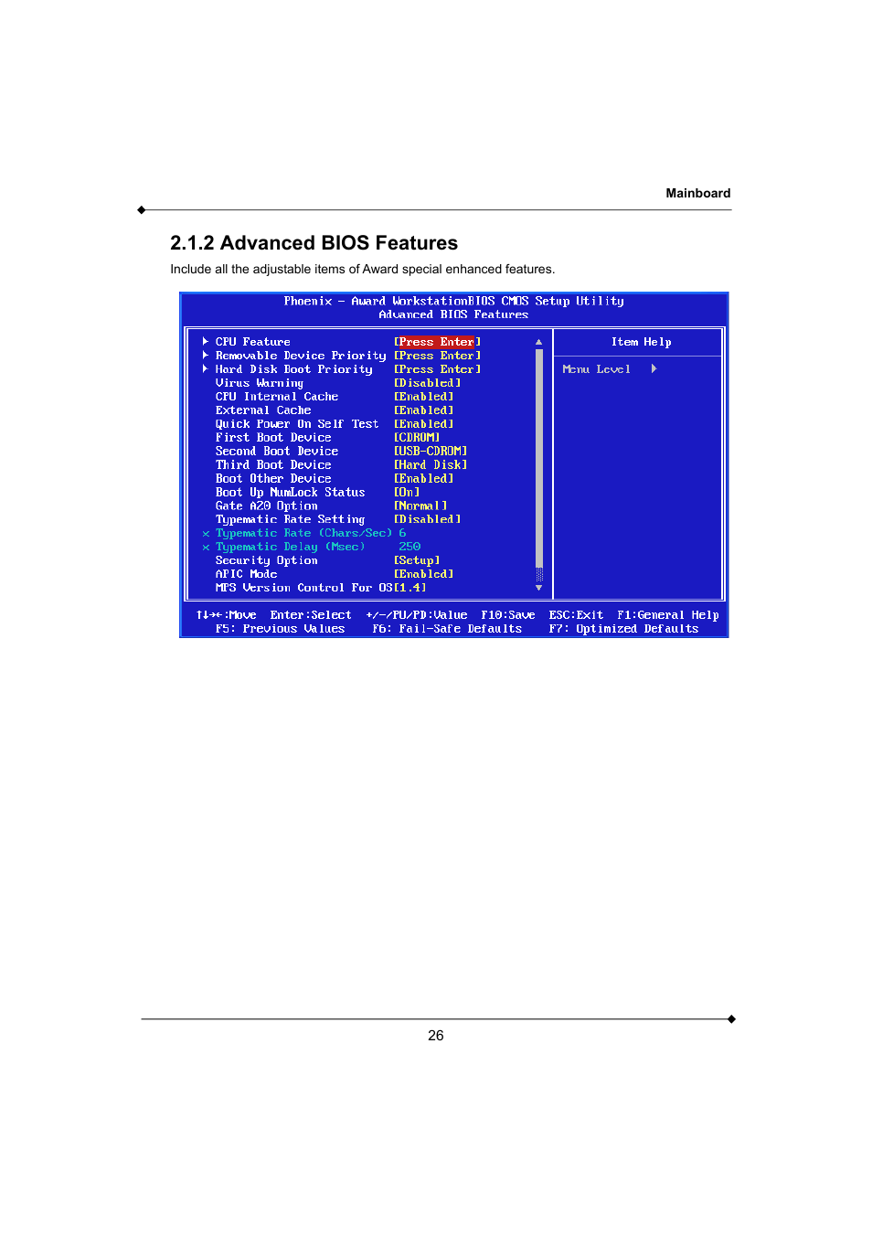 2 advanced bios features | AMD K3780E User Manual | Page 30 / 43