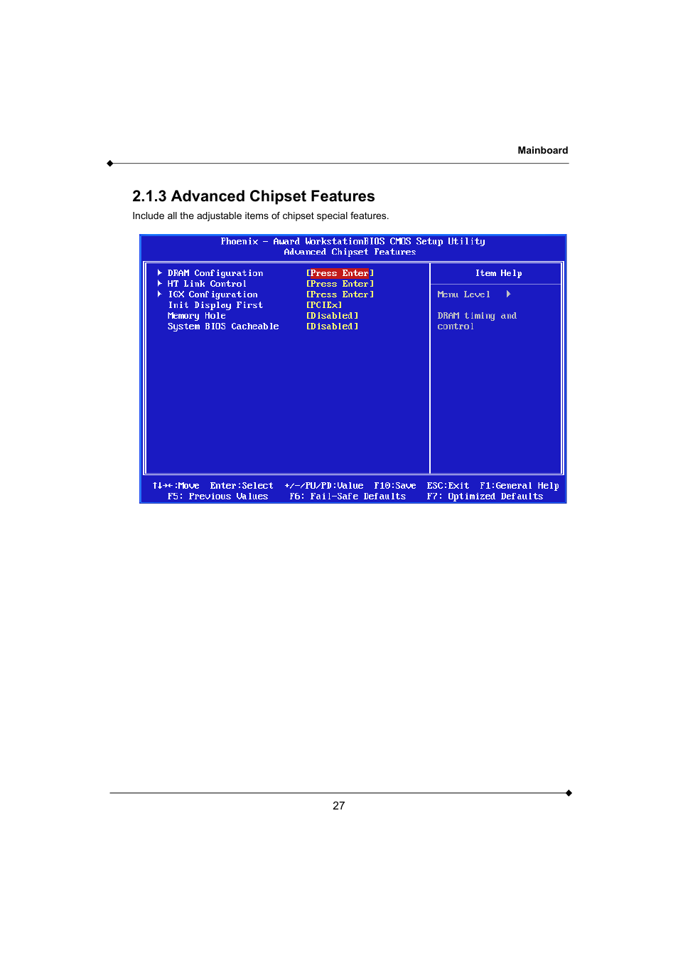 3 advanced chipset features | AMD K3780E User Manual | Page 31 / 43