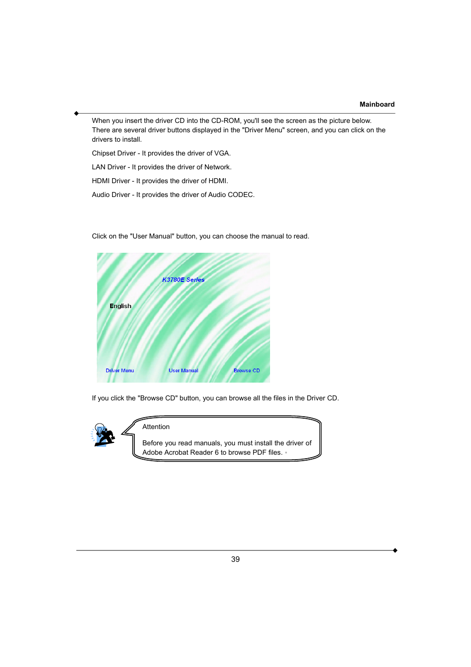 Mainboard | AMD K3780E User Manual | Page 43 / 43