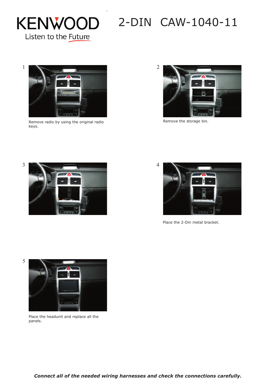 Kenwood | Kenwood CAW1040-11 User Manual | Page 2 / 2