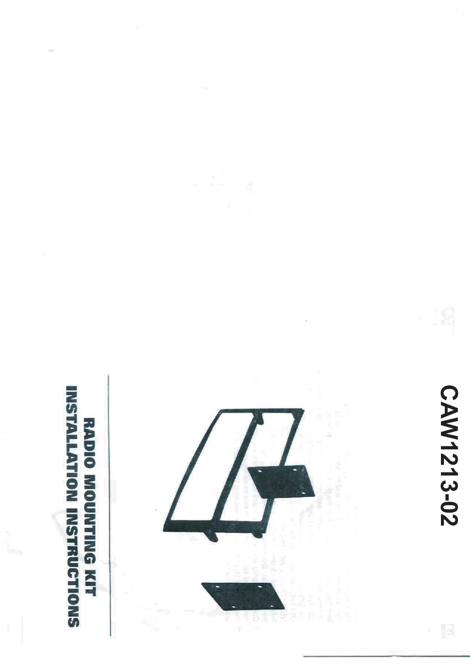 Kenwood CAW1213-02 User Manual | 2 pages