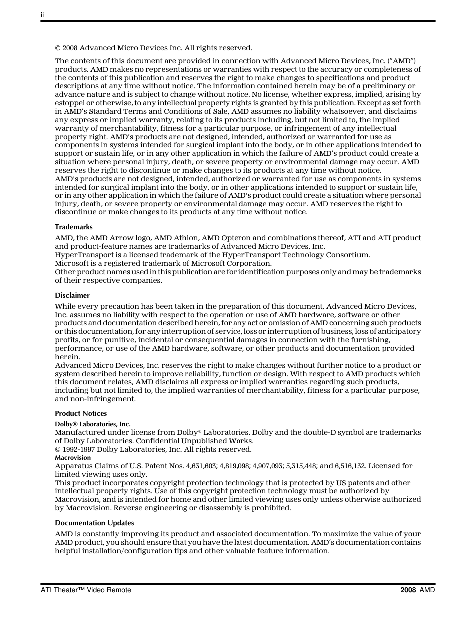 AMD ATI Theater User Manual | Page 2 / 16