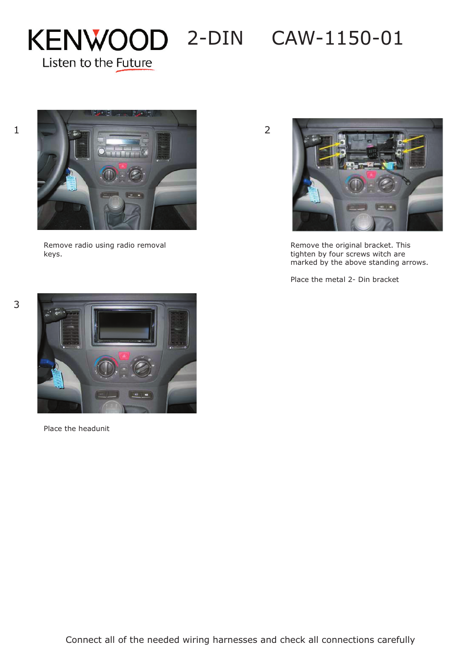 Kenwood CAW1250-01 User Manual | Page 2 / 2