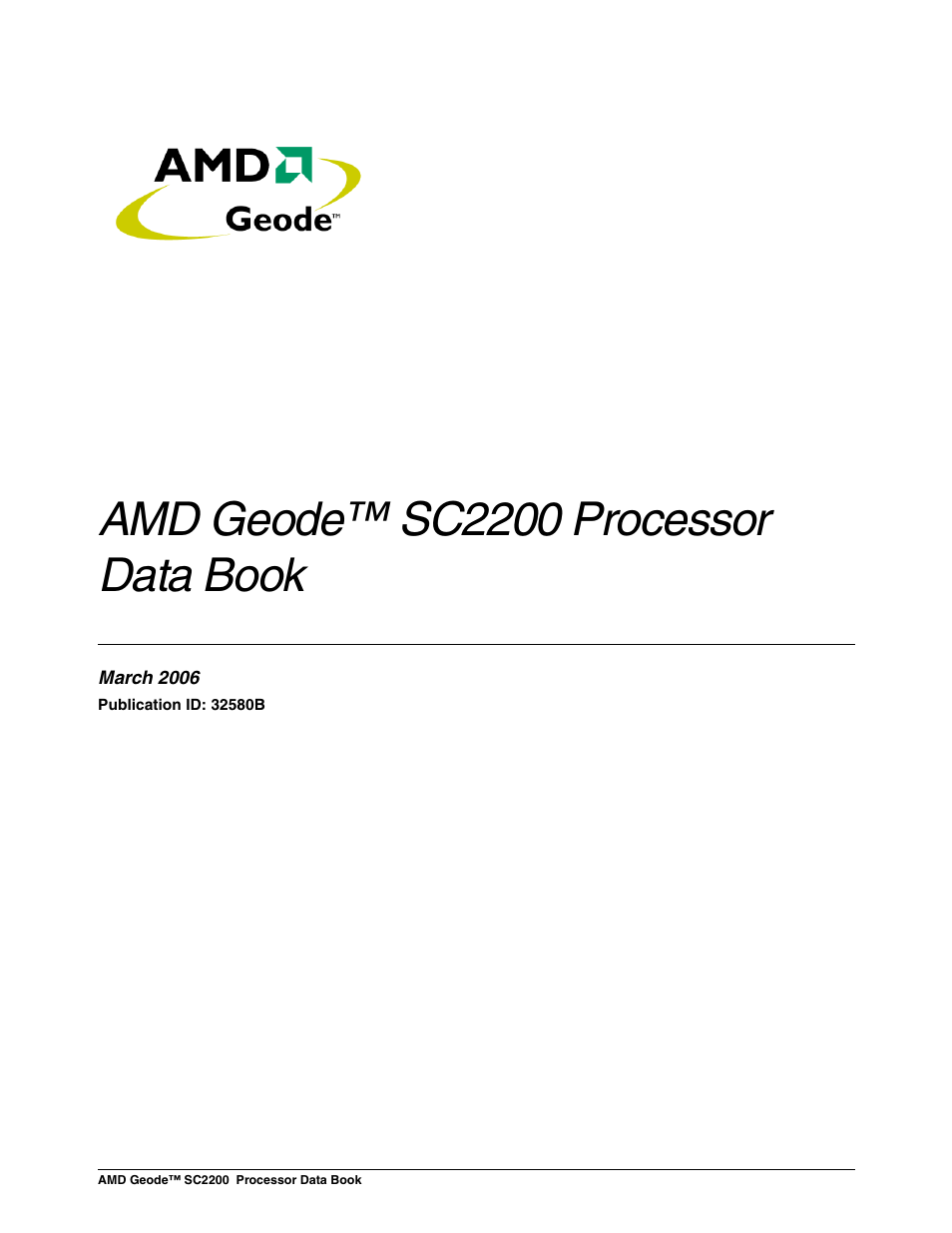 AMD Geode SC2200 User Manual | 429 pages