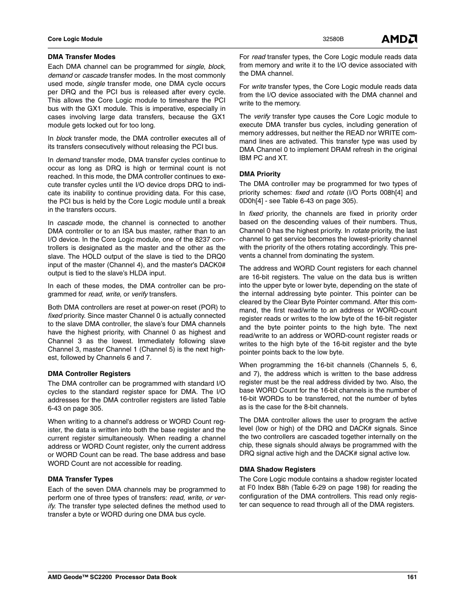 AMD Geode SC2200 User Manual | Page 153 / 429