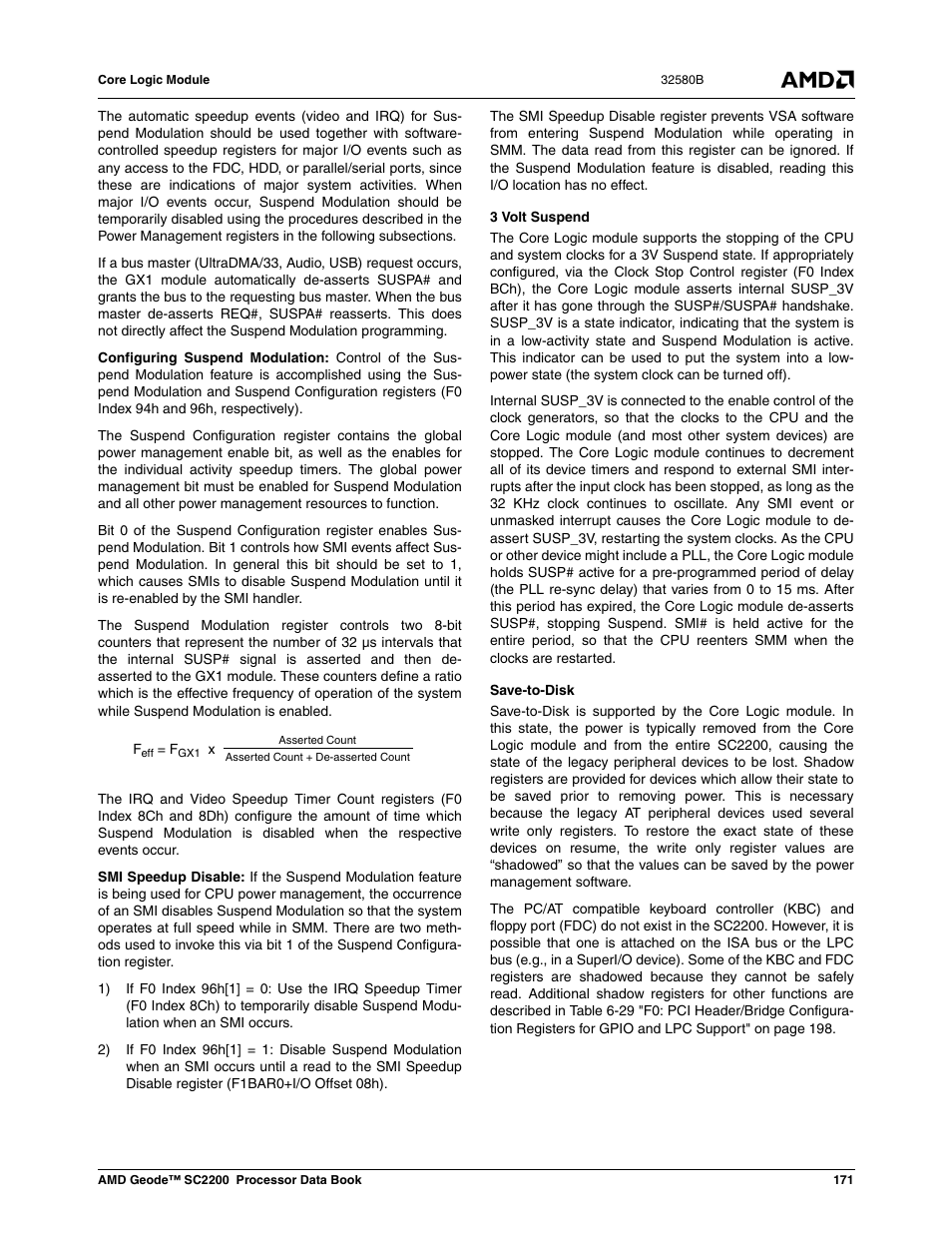 AMD Geode SC2200 User Manual | Page 163 / 429