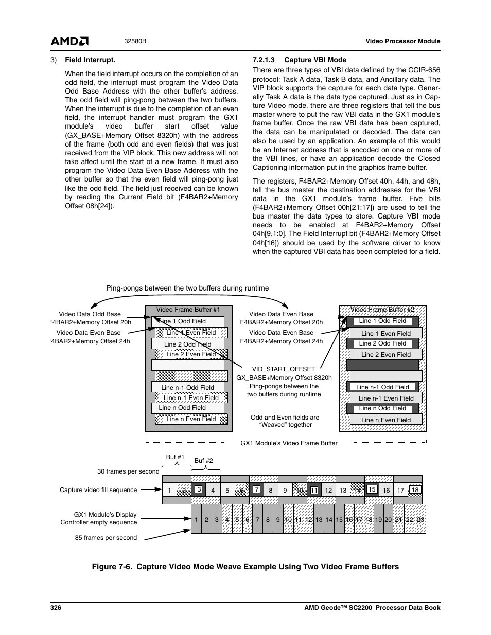 3 capture vbi mode, Figure 7-6 | AMD Geode SC2200 User Manual | Page 314 / 429