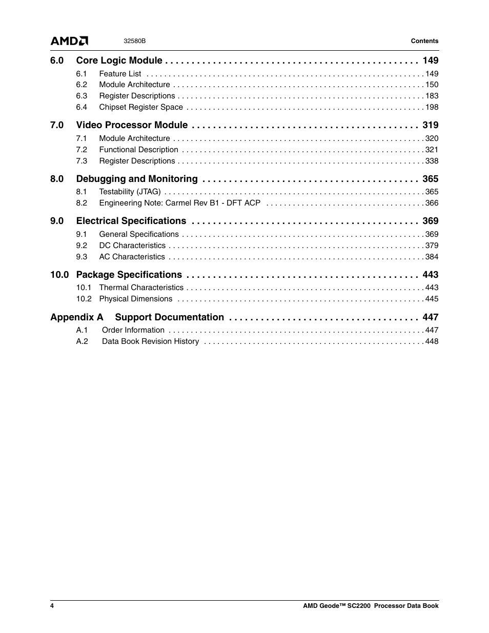 AMD Geode SC2200 User Manual | Page 4 / 429