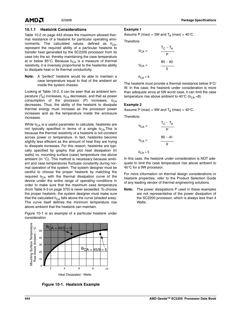 1 heatsink considerations, Figure 10-1, Heatsink example | AMD Geode SC2200 User Manual | Page 424 / 429