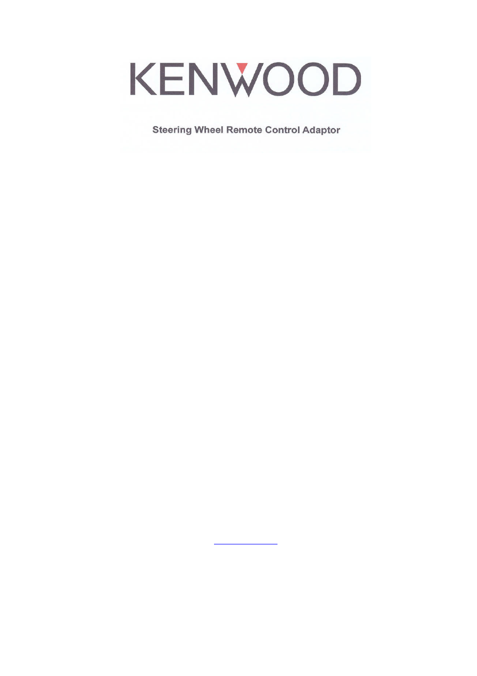 Kenwood CAW-FD2030 User Manual | 3 pages
