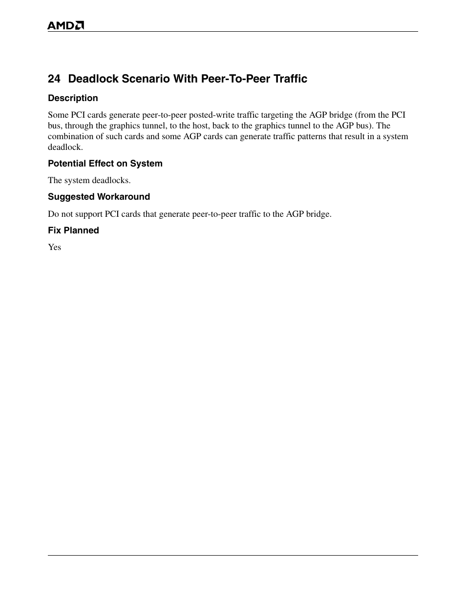 24 deadlock scenario with peer-to-peer traffic | AMD HYPERTRANSPORT 8151 User Manual | Page 10 / 16