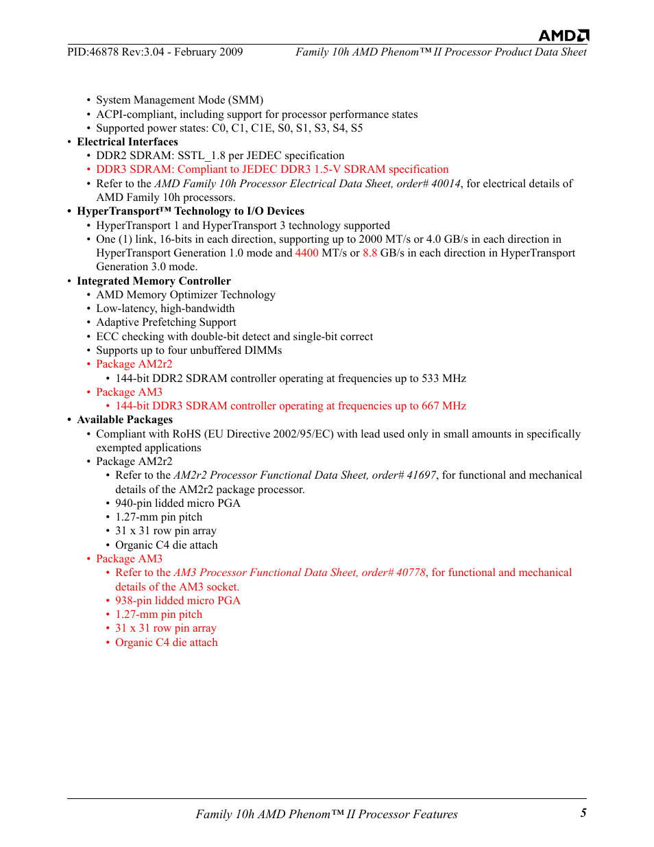 AMD Phenom II User Manual | Page 5 / 6