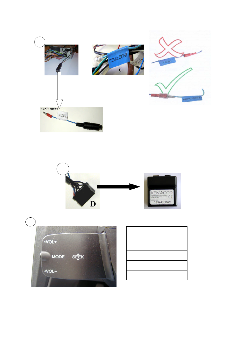 Kenwood CAW-FD2031 User Manual | Page 3 / 3