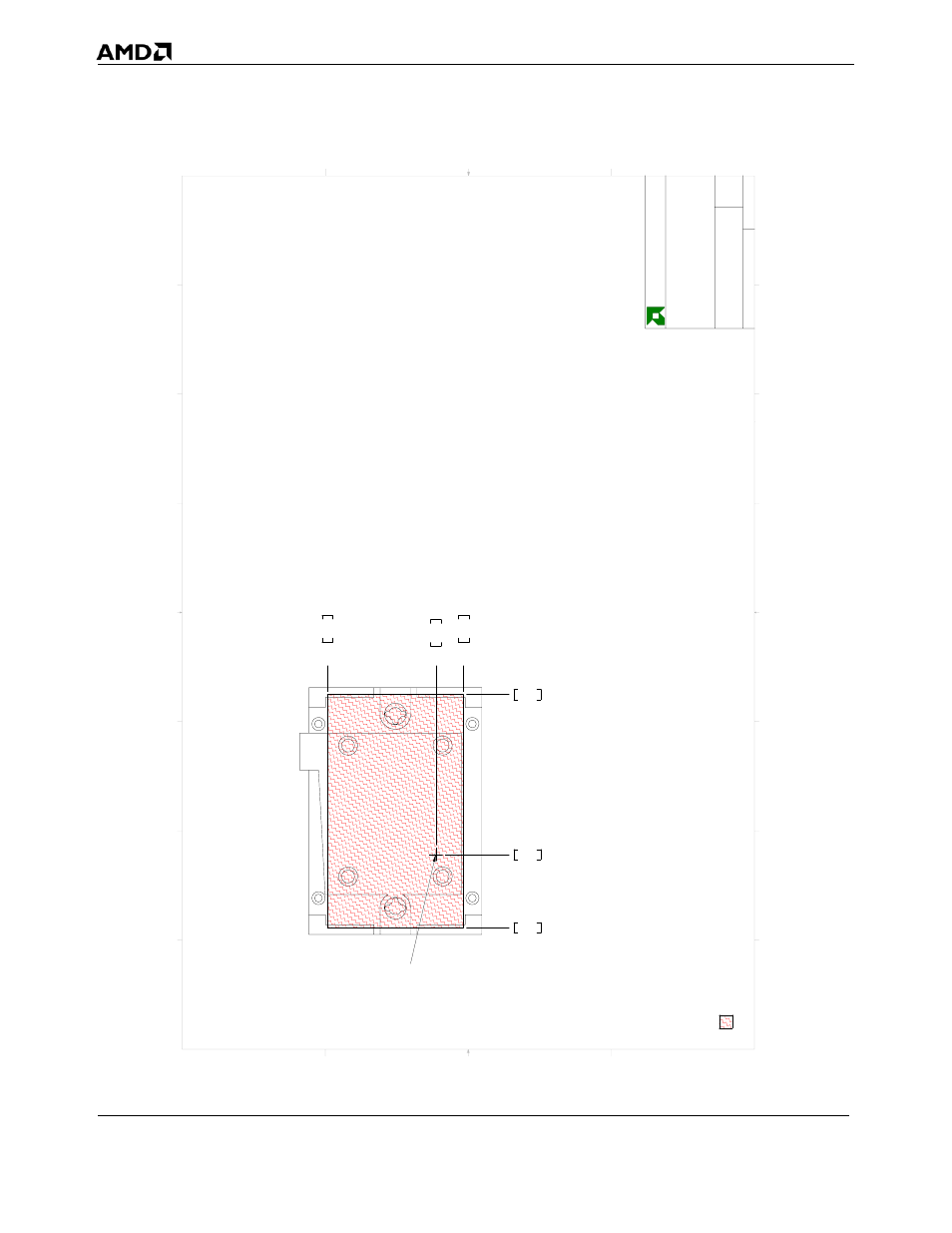 Figure 16, Socket f (1207) pib board no-through-hole keep-out | AMD 1207 User Manual | Page 42 / 62