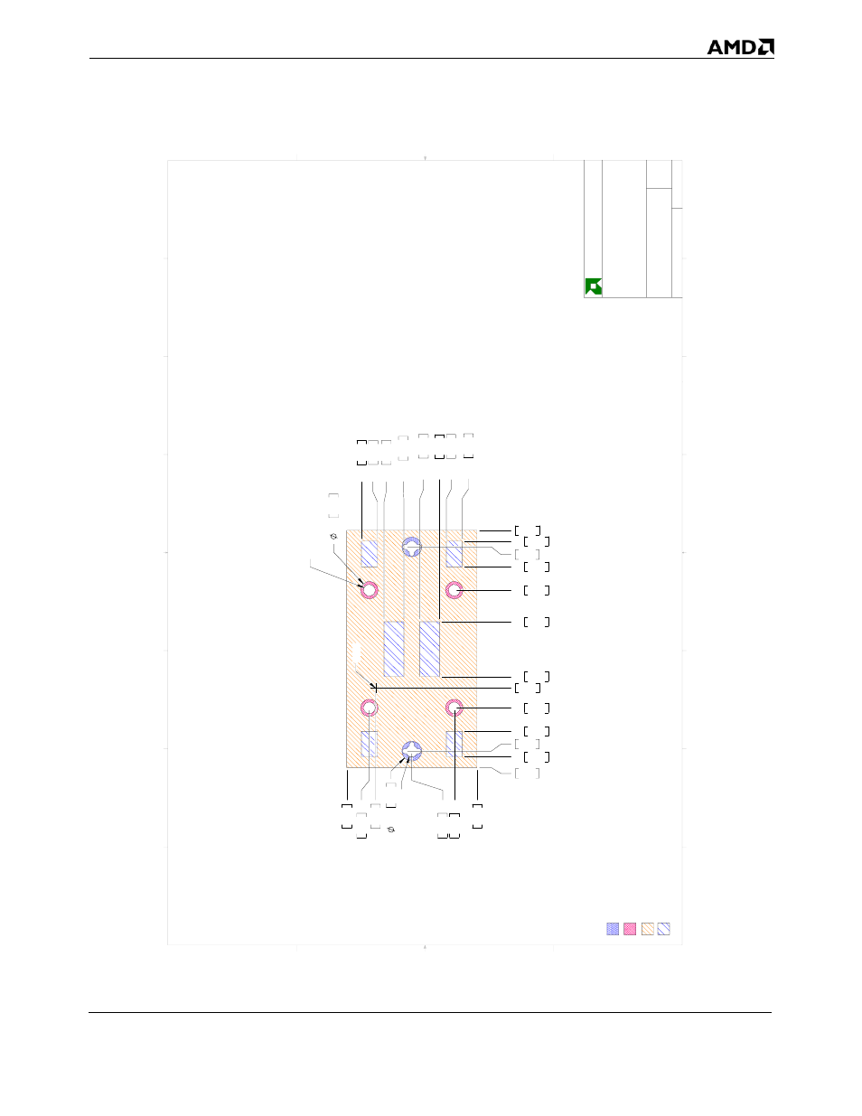 Figure 23, Socket f (1207) 1u-2p backplate contact zone, Wei v en oz tc at no c eta lp kc a b | AMD 1207 User Manual | Page 51 / 62