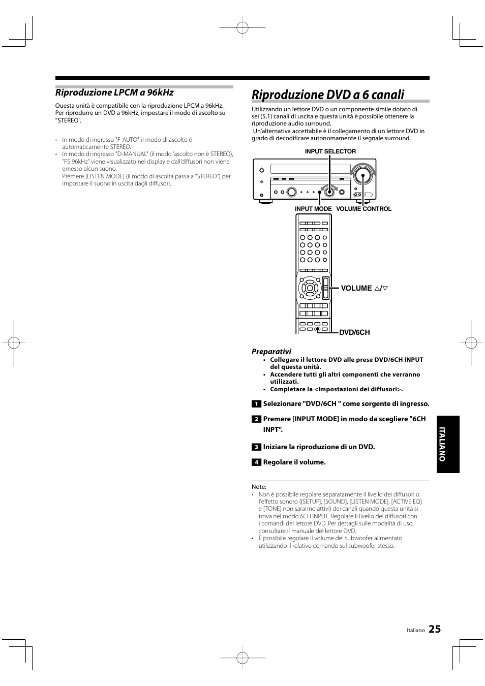 Riproduzione dvd a 6 canali, Riproduzione lpcm a 96khz | Kenwood KRF-V5200D User Manual | Page 139 / 192