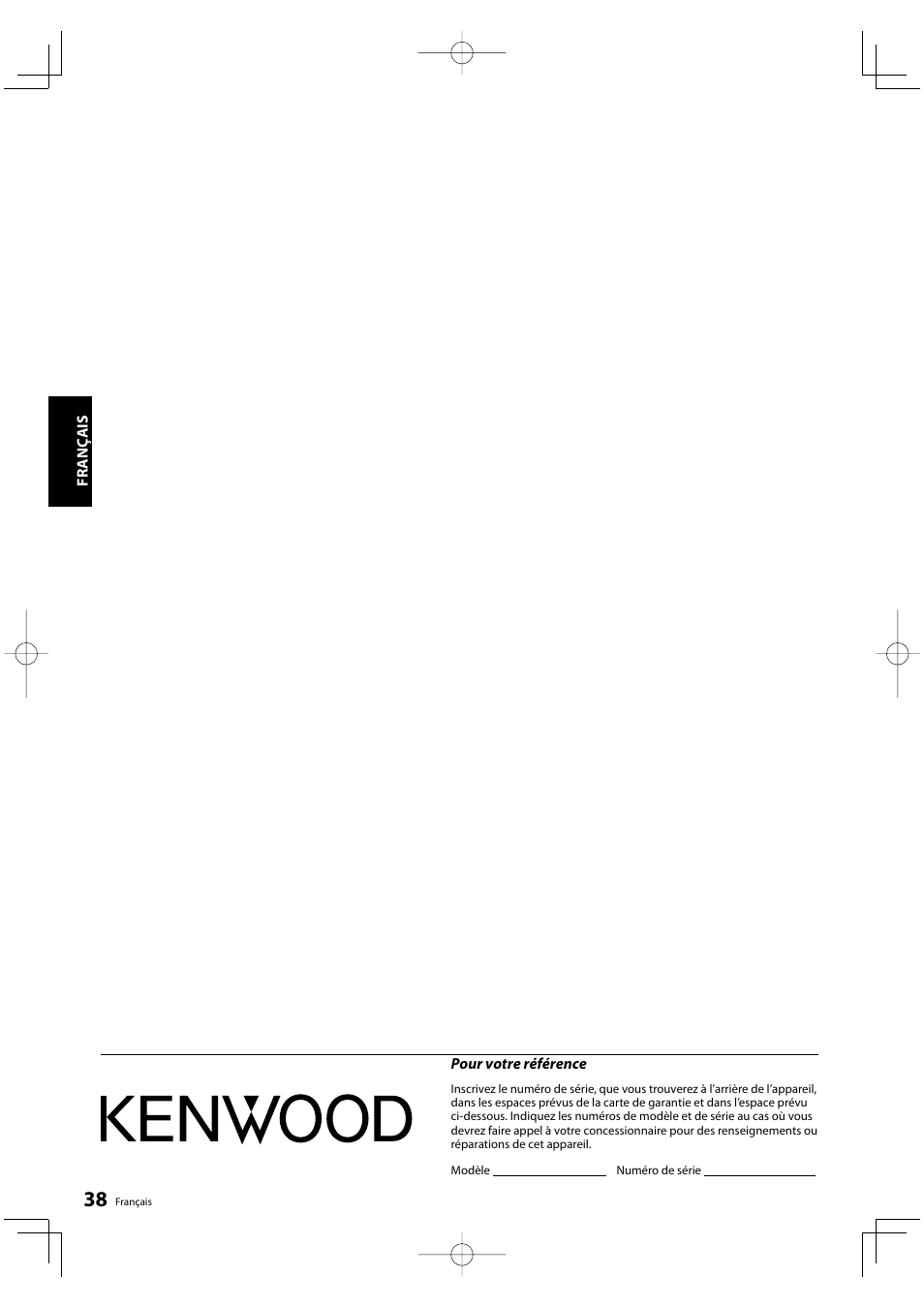 Kenwood KRF-V5200D User Manual | Page 38 / 192