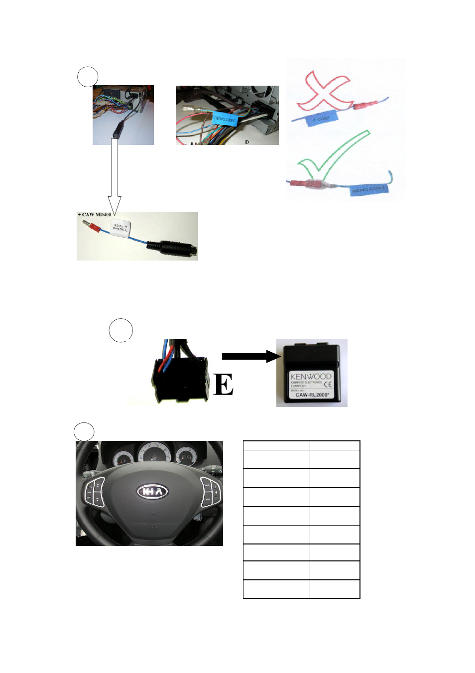 Kenwood CAW-KI2520 User Manual | Page 3 / 3