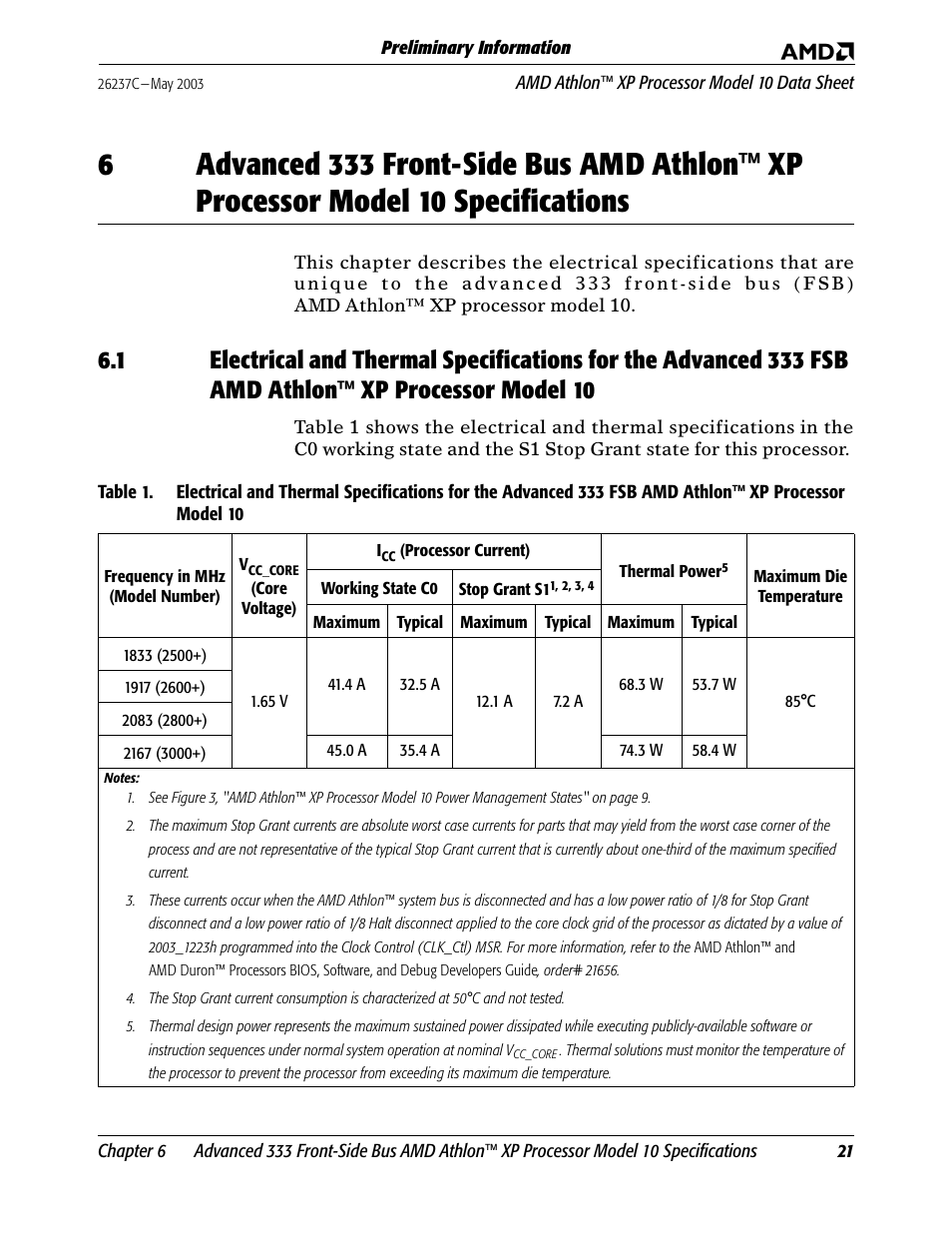 Table 1, Vised wording in the overview | AMD Athlon 27493 User Manual | Page 33 / 104