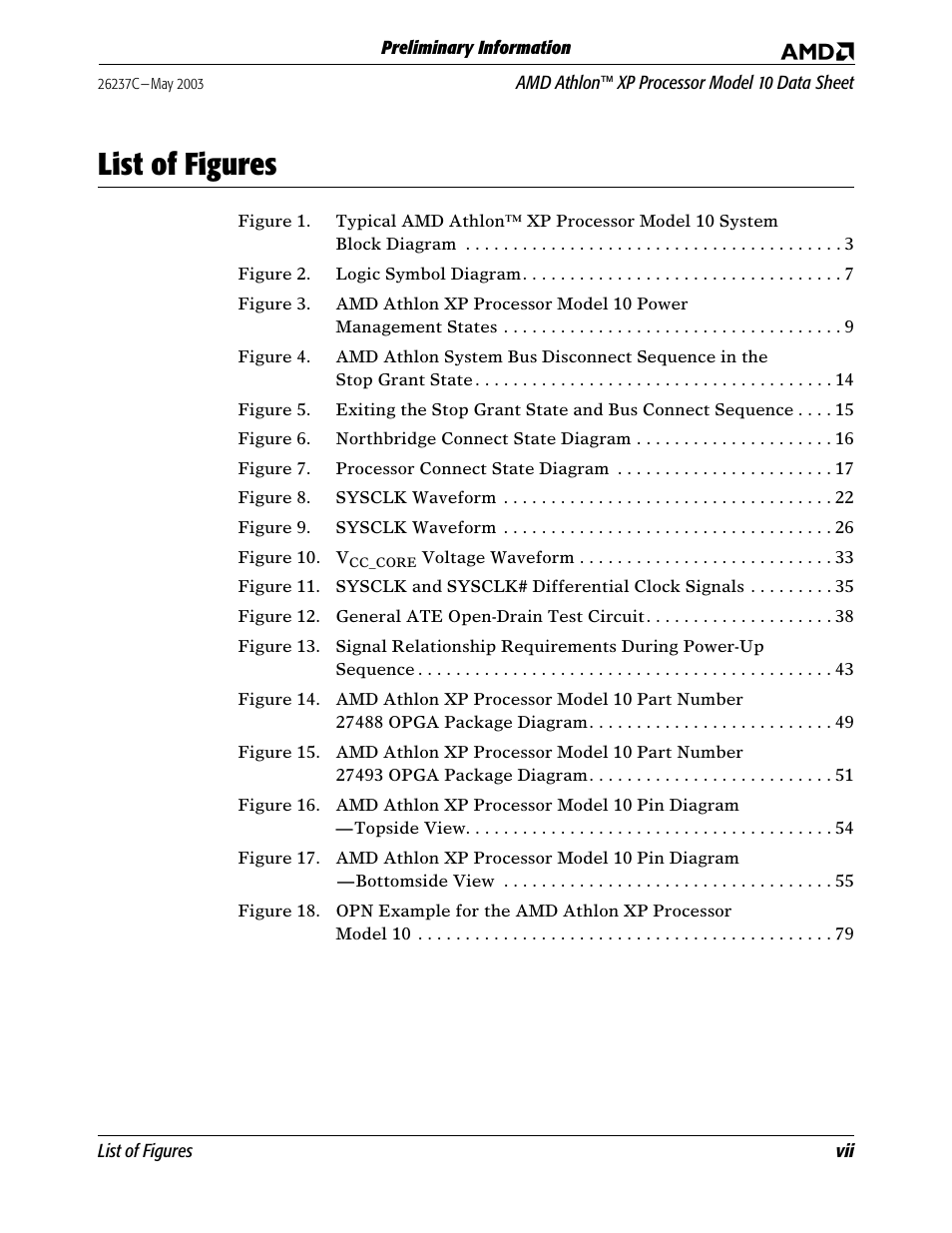 List of figures | AMD Athlon 27493 User Manual | Page 7 / 104