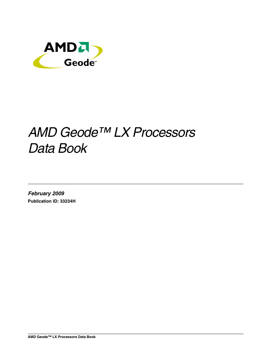 AMD Geode LX 800@0.9W User Manual | 680 pages