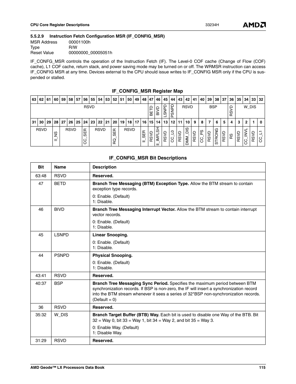 00001100h, 00000000_00005051h | AMD Geode LX 800@0.9W User Manual | Page 115 / 680