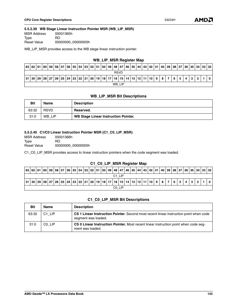 00001365h, 00000000_00000000h, 00001366h | AMD Geode LX 800@0.9W User Manual | Page 143 / 680