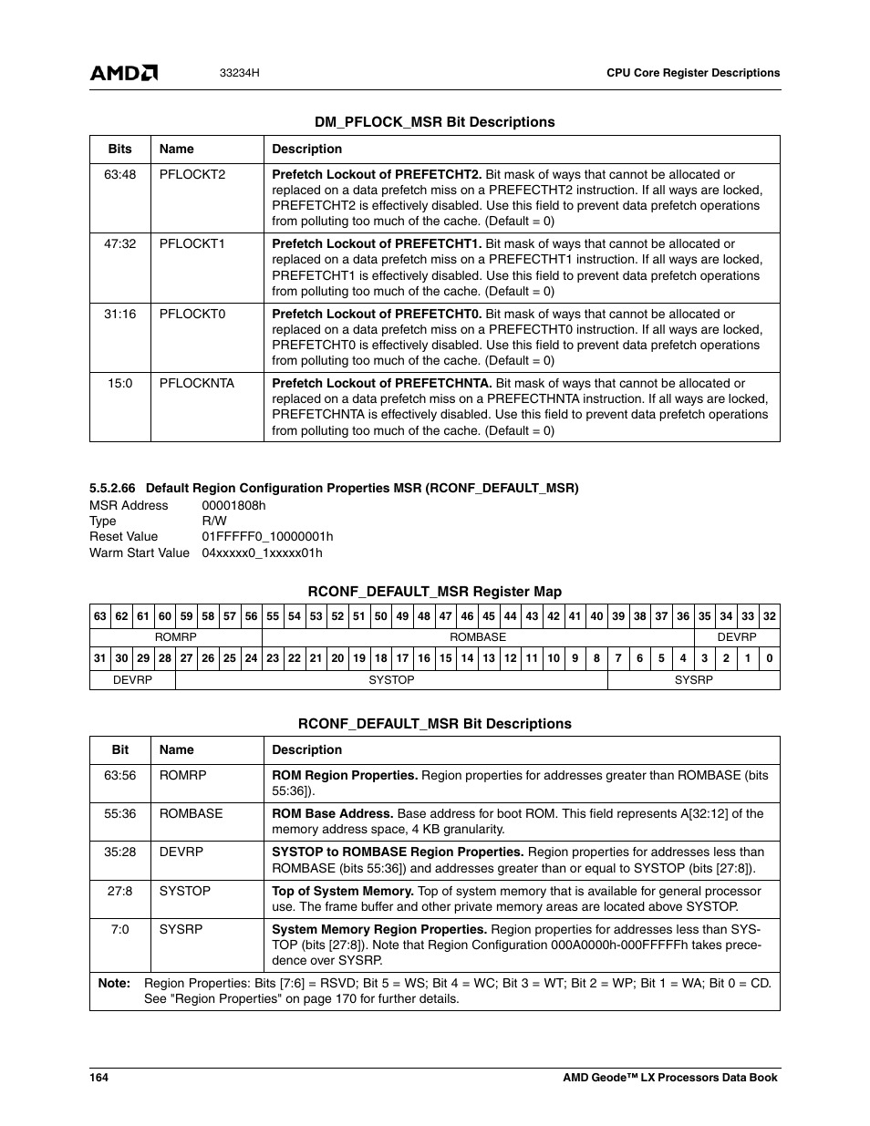 00001808h, 01fffff0_10000001h, 04xxxxx0_1xxxxx01h | AMD Geode LX 800@0.9W User Manual | Page 164 / 680