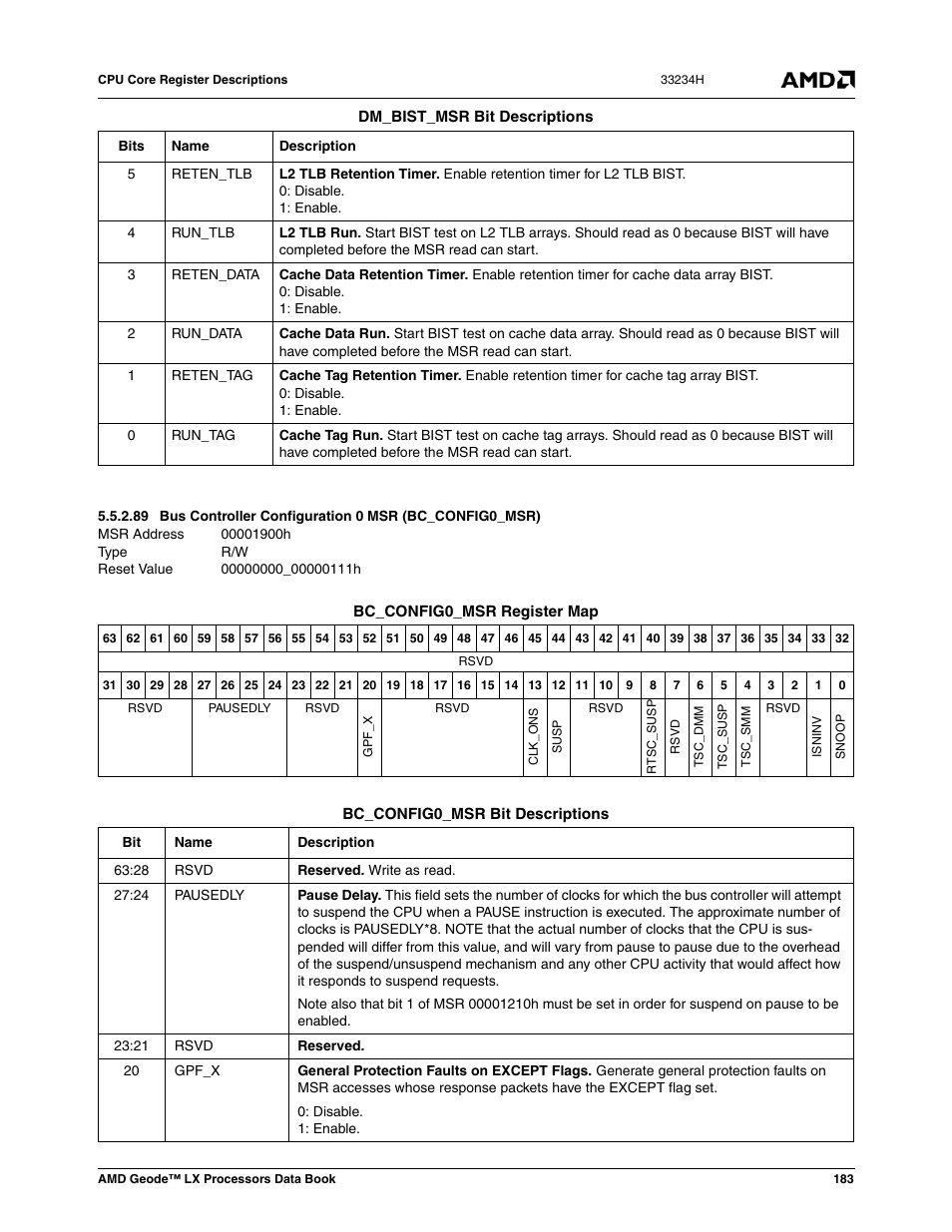 00001900h, 00000000_00000111h | AMD Geode LX 800@0.9W User Manual | Page 183 / 680