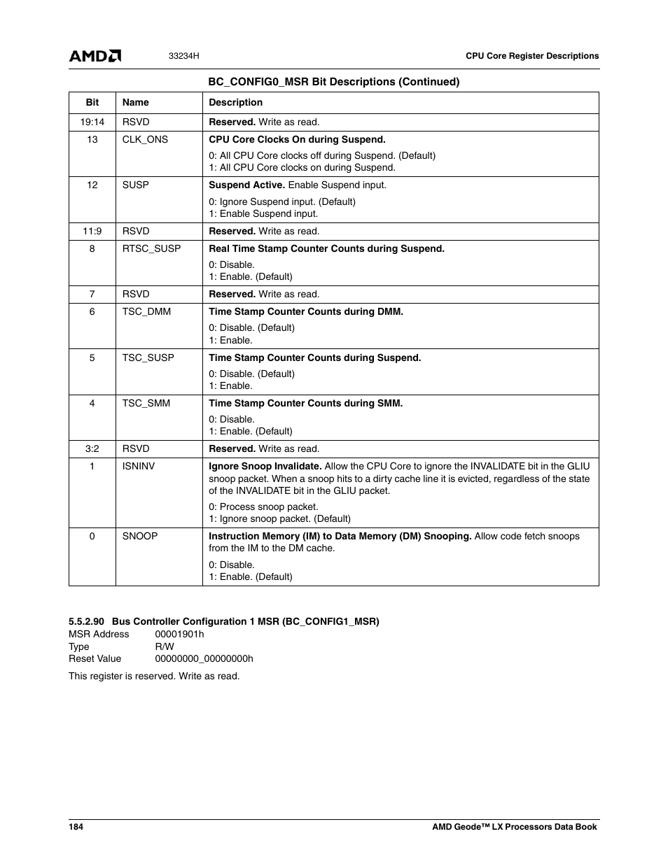 00001901h, 00000000_00000000h | AMD Geode LX 800@0.9W User Manual | Page 184 / 680