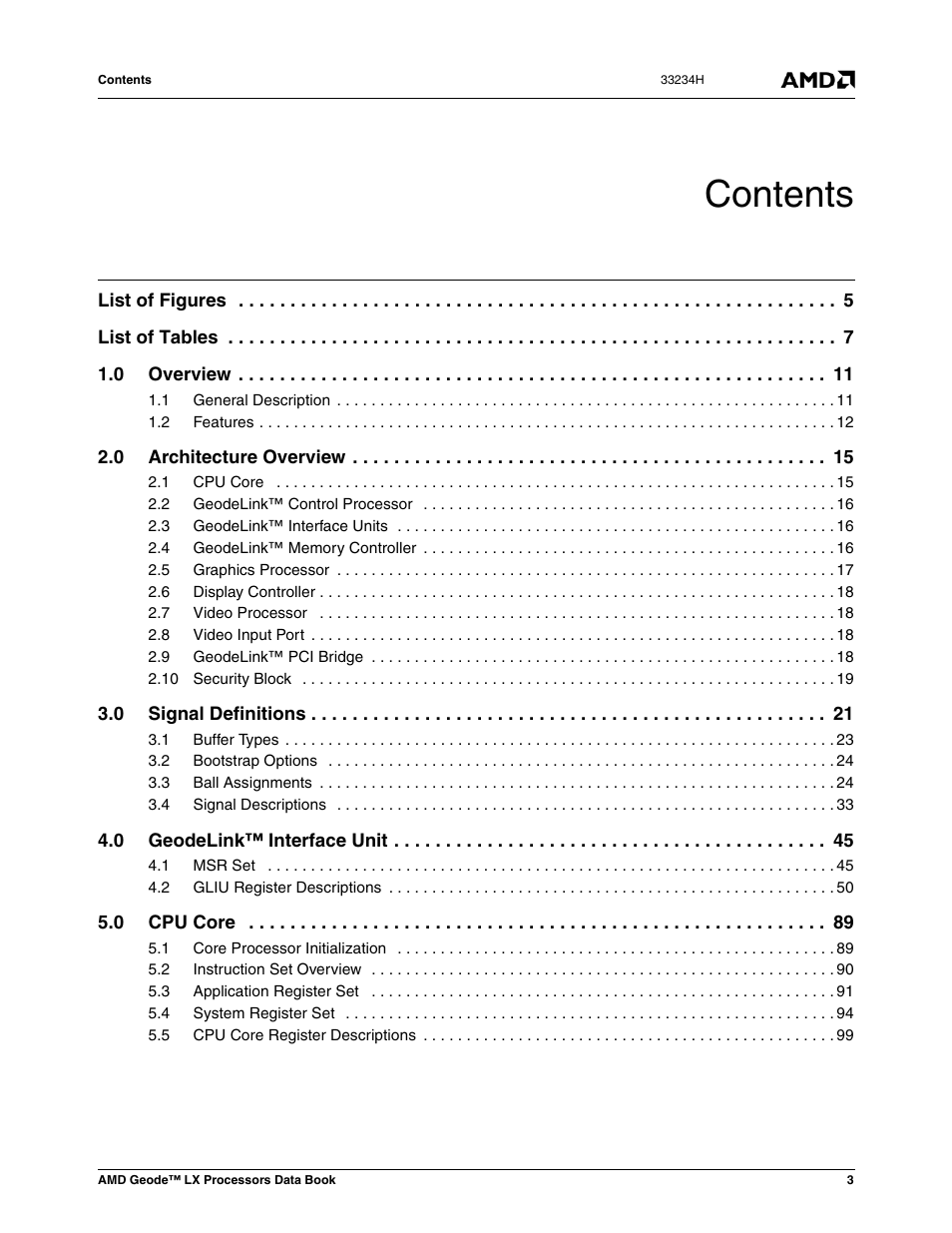 AMD Geode LX 800@0.9W User Manual | Page 3 / 680