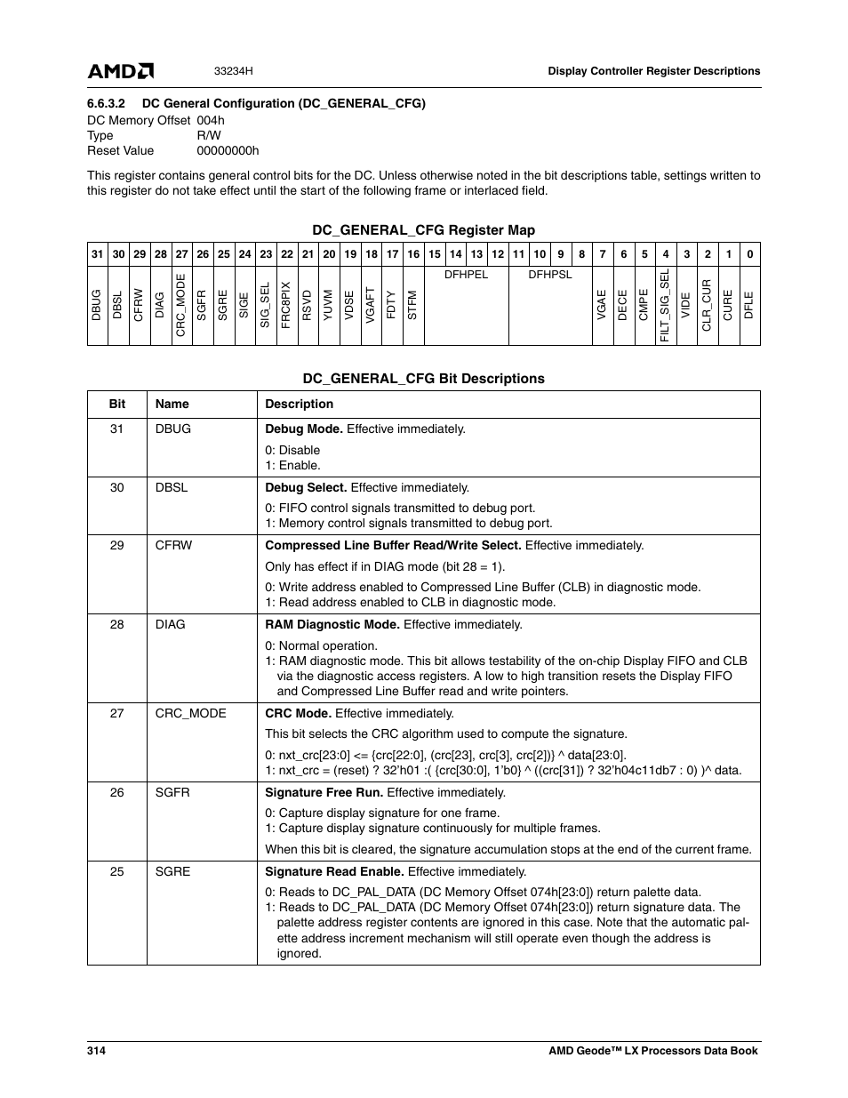 2 dc general configuration (dc_general_cfg), Dc general configuration (dc_general_cfg) | AMD Geode LX 800@0.9W User Manual | Page 314 / 680