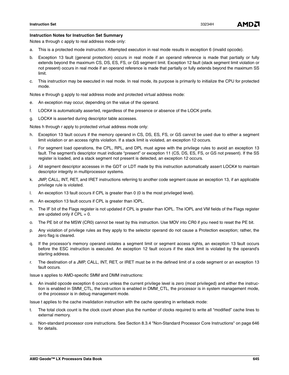 AMD Geode LX 800@0.9W User Manual | Page 645 / 680