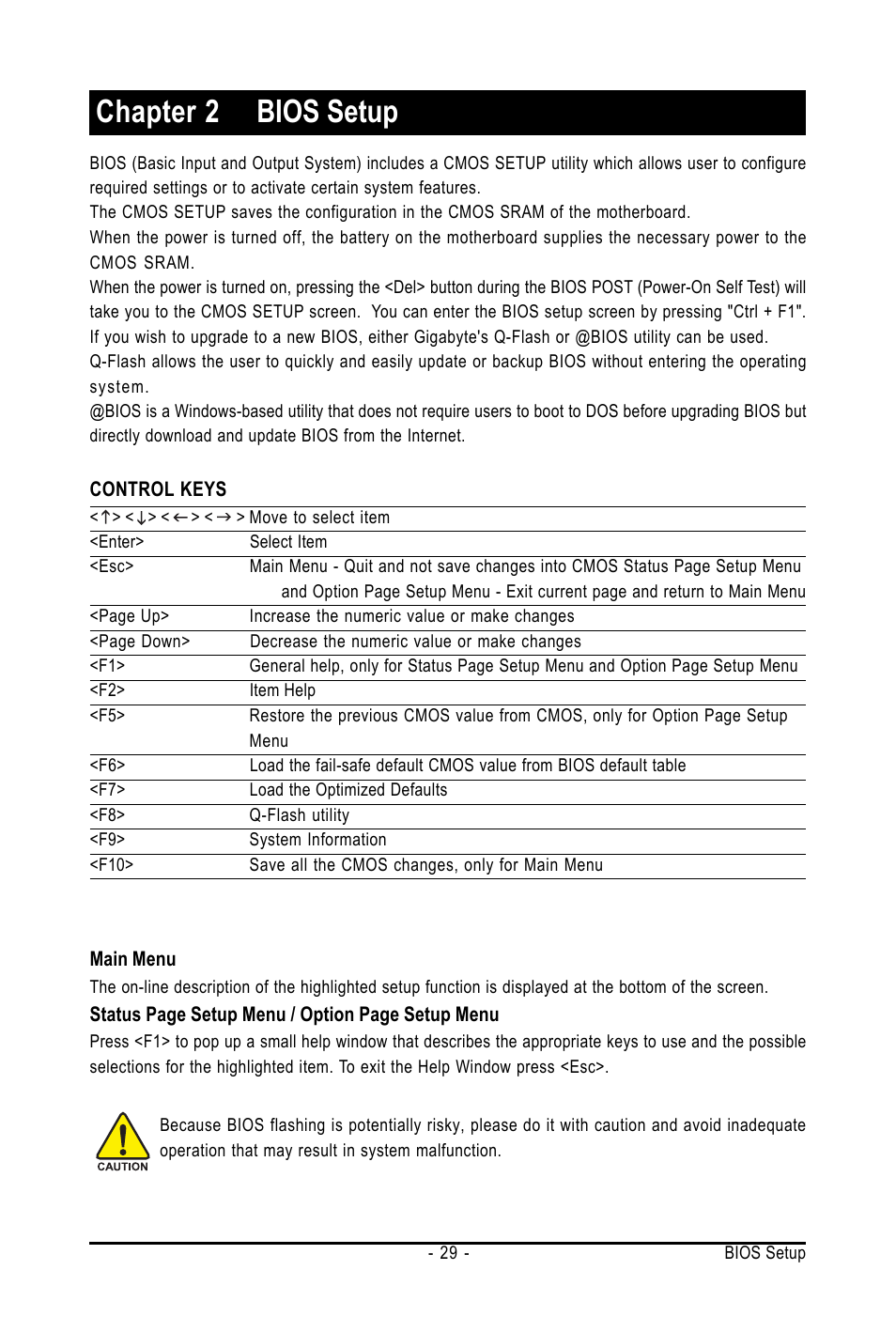 Chapter 2 bios setup | AMD GA-M61SME-S2 User Manual | Page 29 / 80