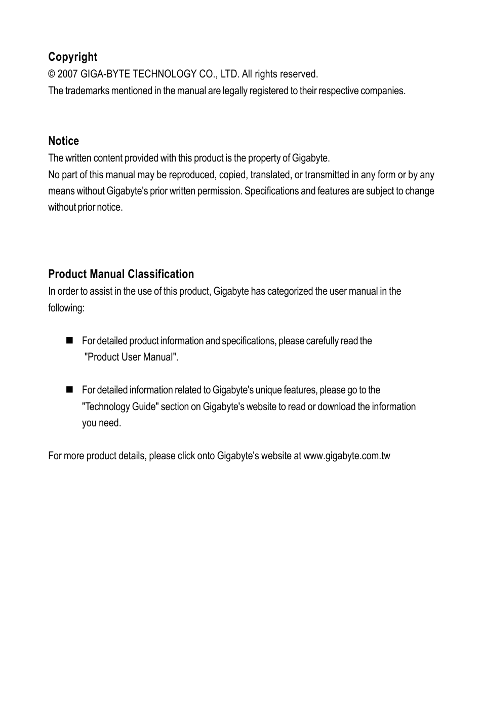 AMD GA-M61SME-S2 User Manual | Page 3 / 80