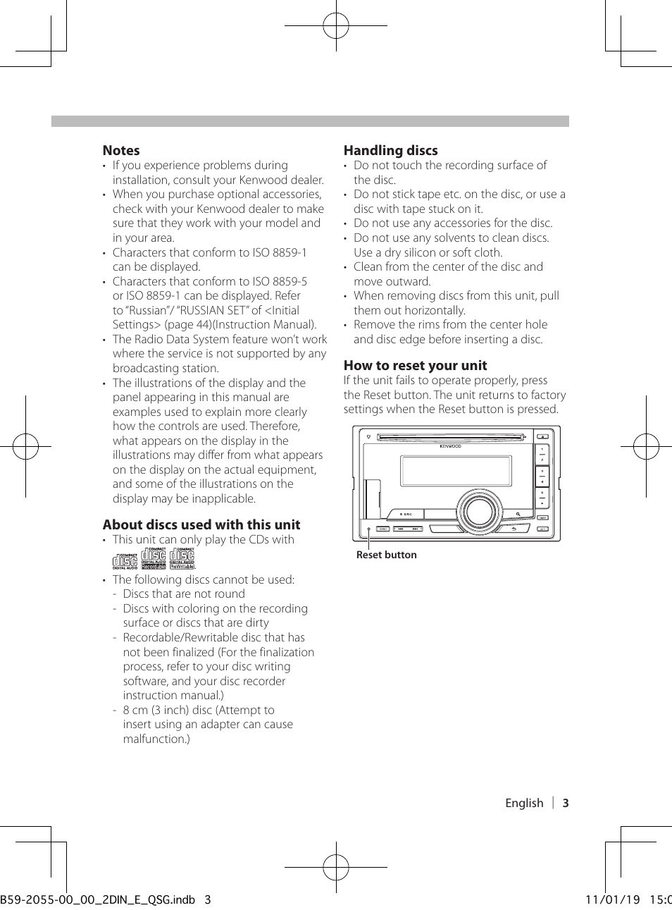 Before use | Kenwood DPX504U User Manual | Page 3 / 112