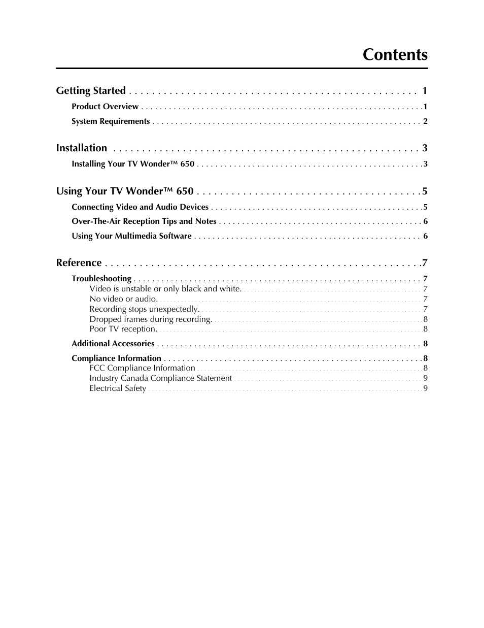 AMD TV WONDER 650 User Manual | Page 5 / 16