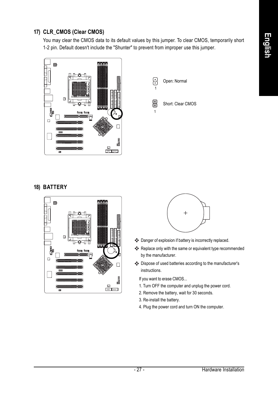 English | AMD GA-K8NSC-939 User Manual | Page 27 / 80