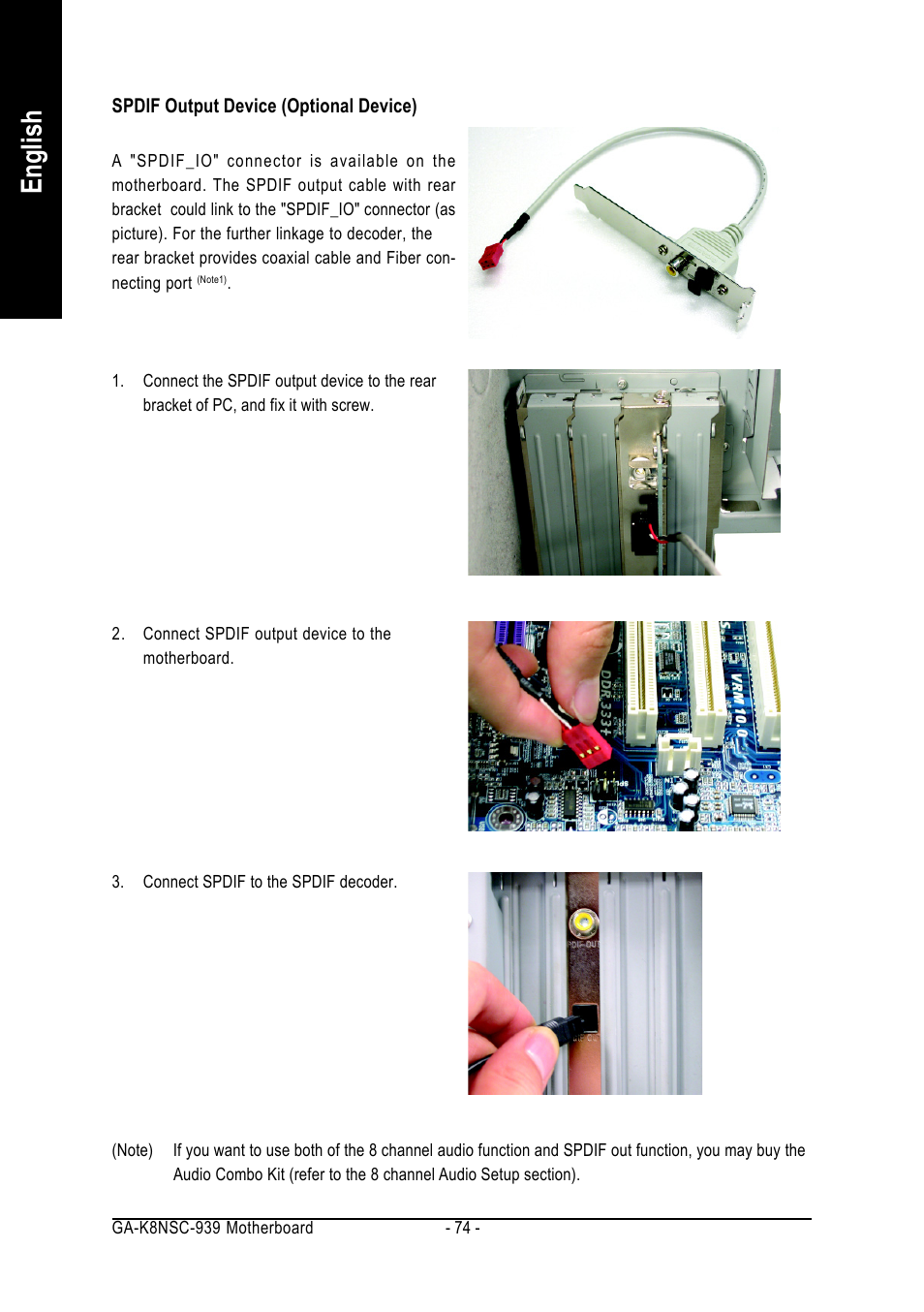 English | AMD GA-K8NSC-939 User Manual | Page 74 / 80