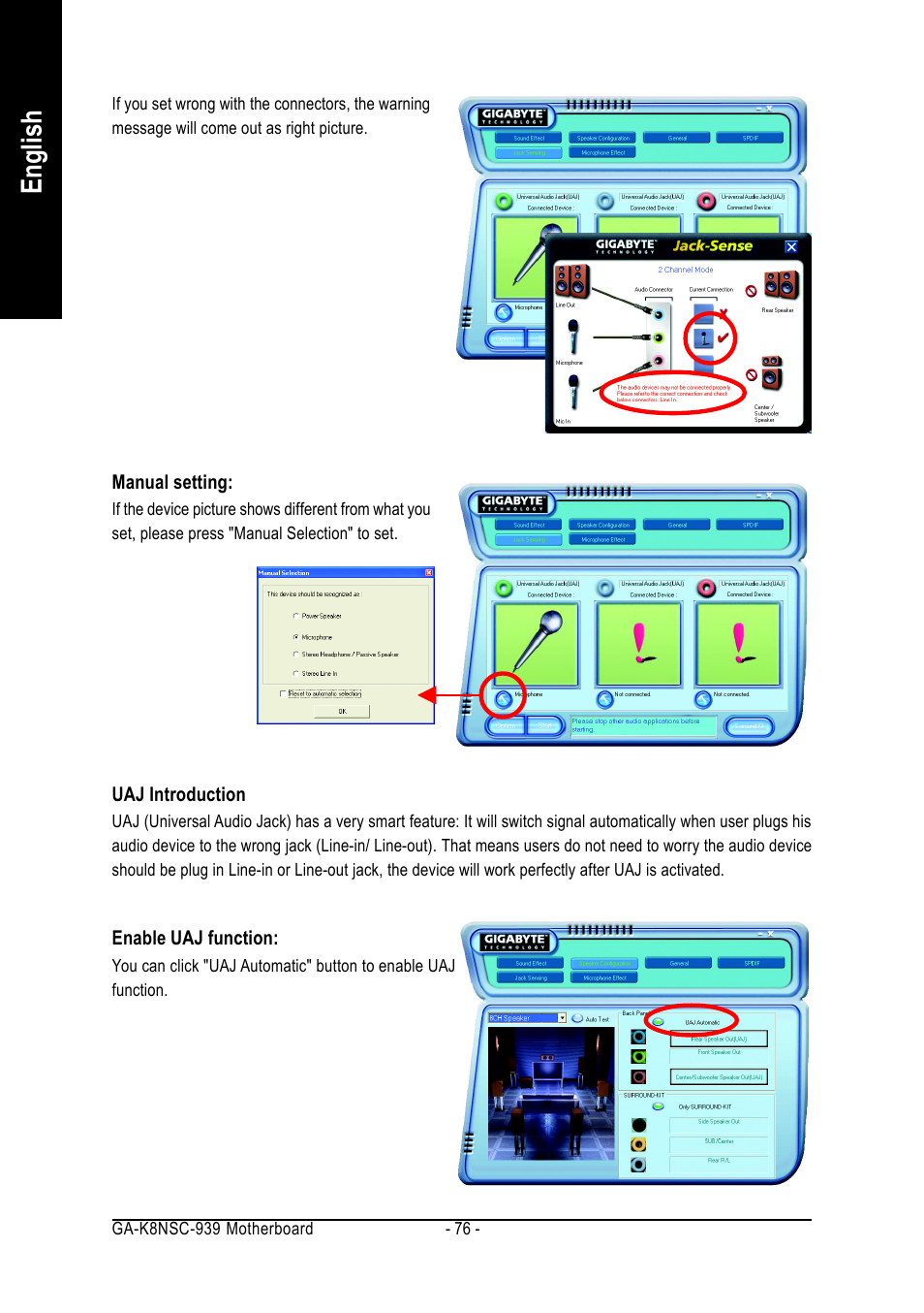 English | AMD GA-K8NSC-939 User Manual | Page 76 / 80