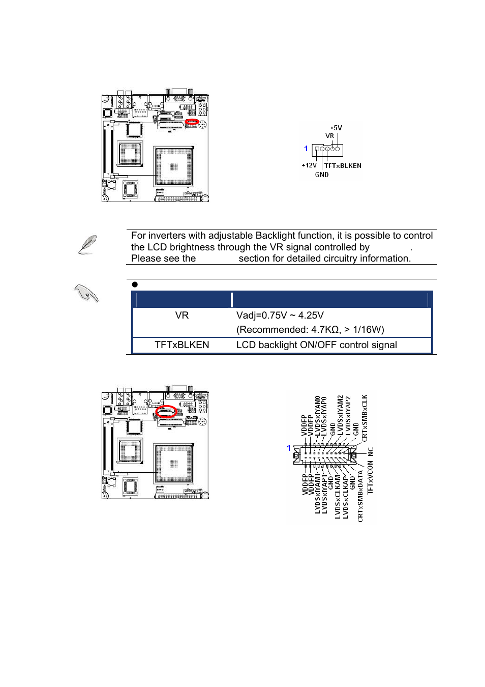 13 lcd inverter connector (lcdb1), 14 lvds connector (lvds1), Lcd inverter connector (lcdb1) | Lvds connector (lvds1) | AMD GEODE NX800LX User Manual | Page 26 / 27