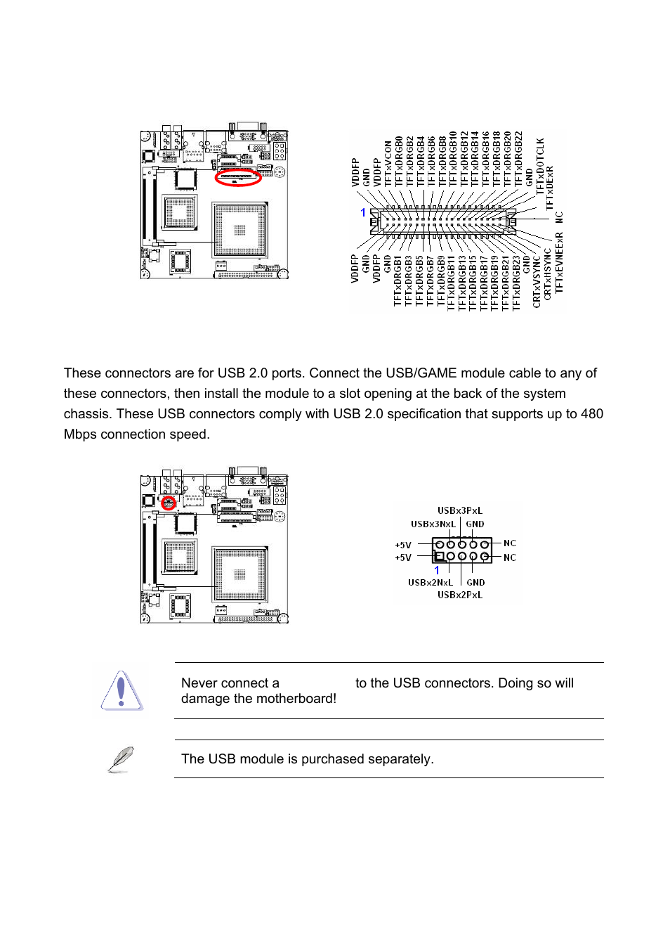 15 ttl connector (ttl1), 16 usb 2.0 connector (usbb1), Ttl connector (ttl1) | Usb 2.0 connector (usbb1) | AMD GEODE NX800LX User Manual | Page 27 / 27