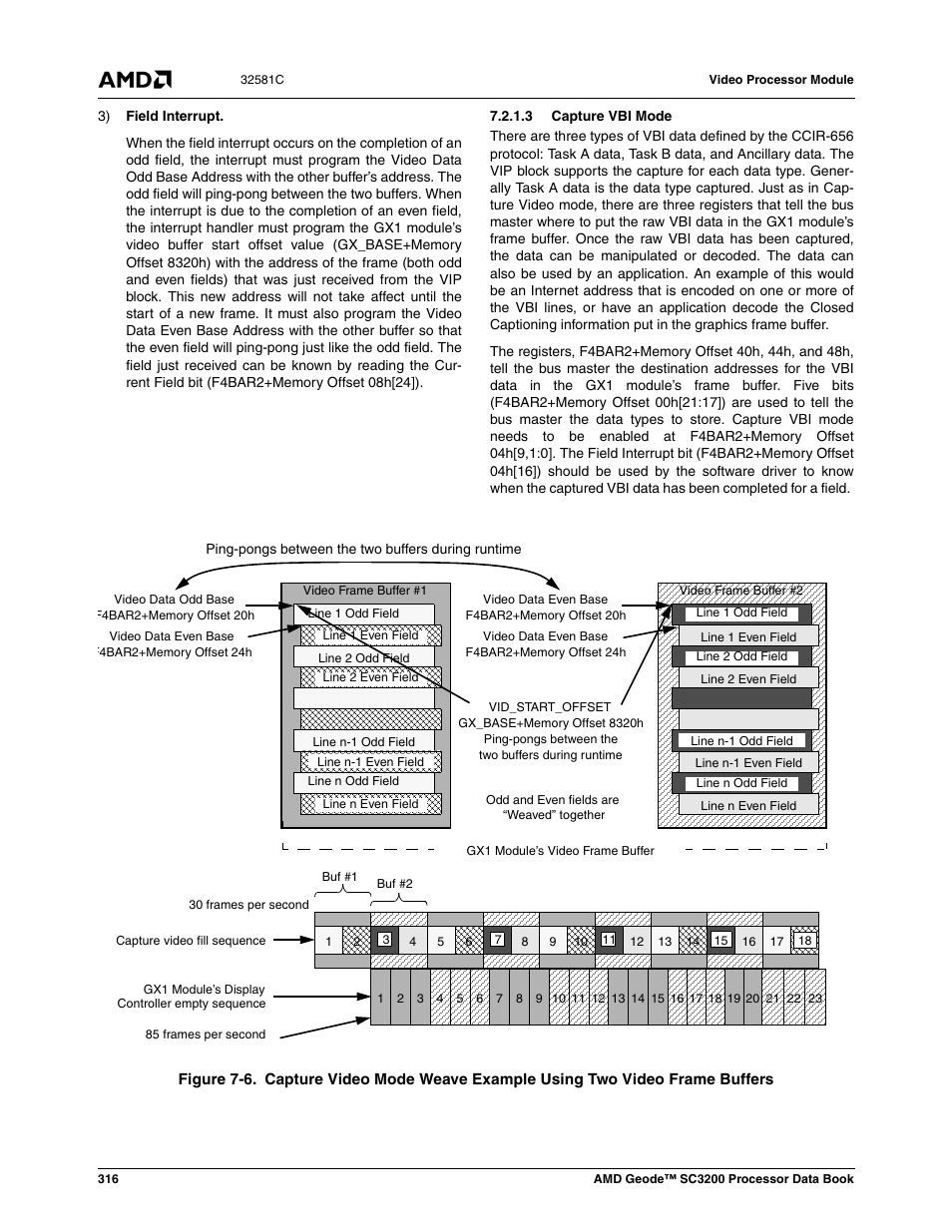 3 capture vbi mode, Figure 7-6 | AMD Geode SC3200 User Manual | Page 316 / 428