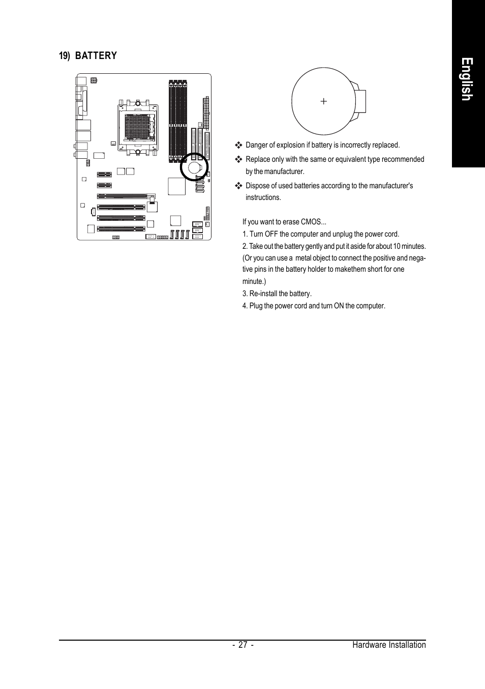 English | AMD GA-K8N ULTRA-9 User Manual | Page 27 / 80